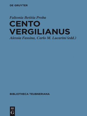 cover image of Cento Vergilianus